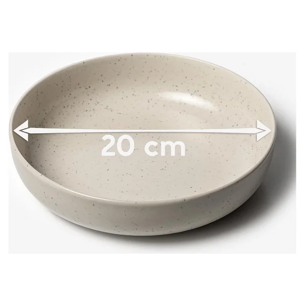 Kütahya Porselen Moderna 2 Li 20 Cm Kase Krem - Görsel 4