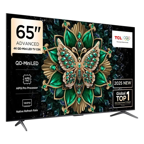Tcl 65c6k Premium 4K Ultra HD 65" 165 Ekran Uydu Alıcılı Google Smart Mini LED TV - Görsel 2