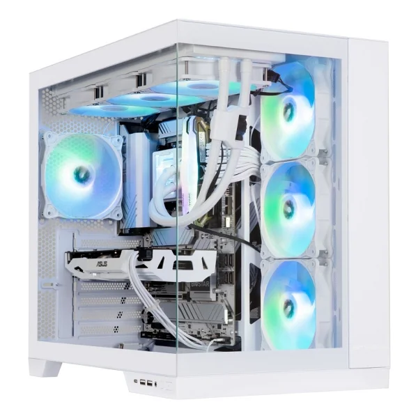 Bitfenix Mh100 750w 80+ Bronze Psu 4x120mm Frgb Fan Atx Temperli Cam Beyaz Gaming (Oyuncu) Kasa - Görsel 6