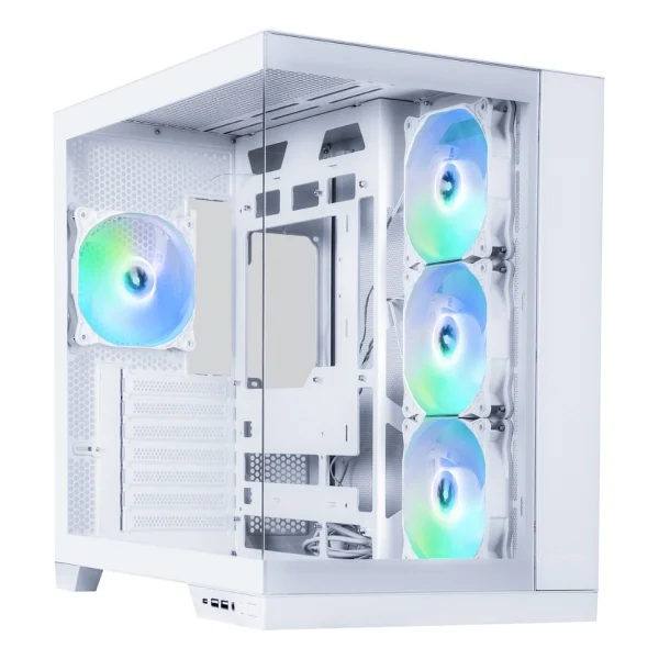Bitfenix Mh100 750w 80+ Bronze Psu 4x120mm Frgb Fan Atx Temperli Cam Beyaz Gaming (Oyuncu) Kasa - Görsel 3