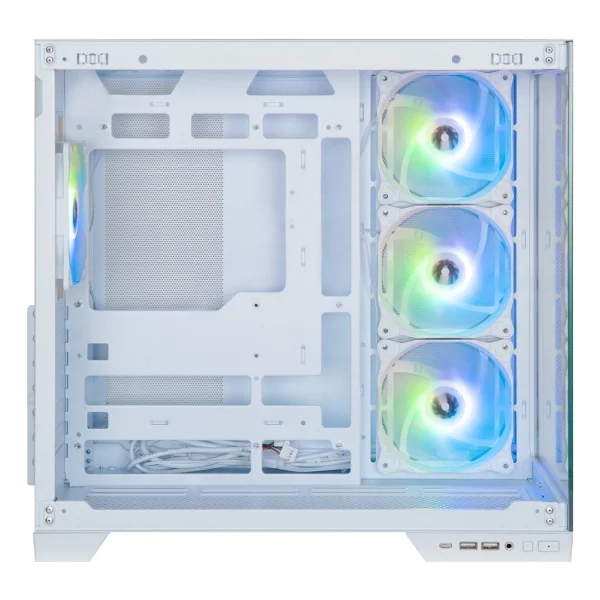 Bitfenix Mh100 750w 80+ Bronze Psu 4x120mm Frgb Fan Atx Temperli Cam Beyaz Gaming (Oyuncu) Kasa - Görsel 4