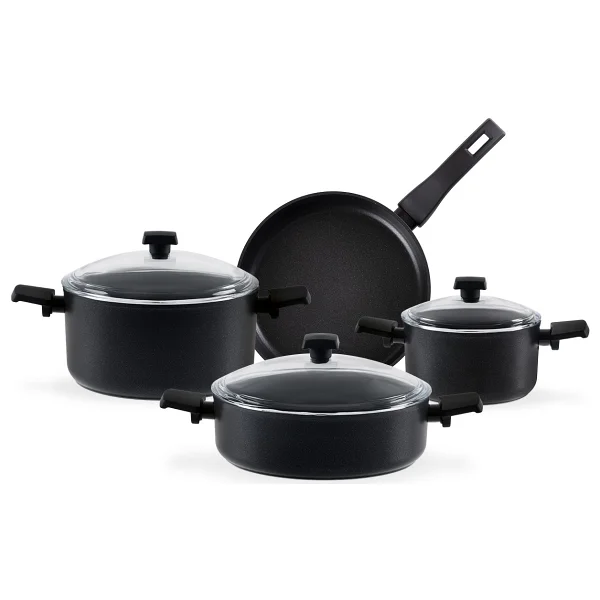 Madame Coco Titanium Professional 7 Parça Tencere Seti - Görsel 3