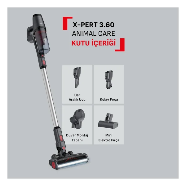 Tefal X-Pert Animal Care 3.60 Ty6993tr Şarjlı Dikey Süpürge - Görsel 8