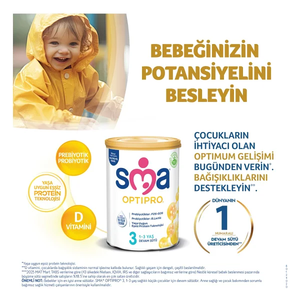 Sma Optipro 3 Probiyotik Devam Sütü 800 Gr - Görsel 9