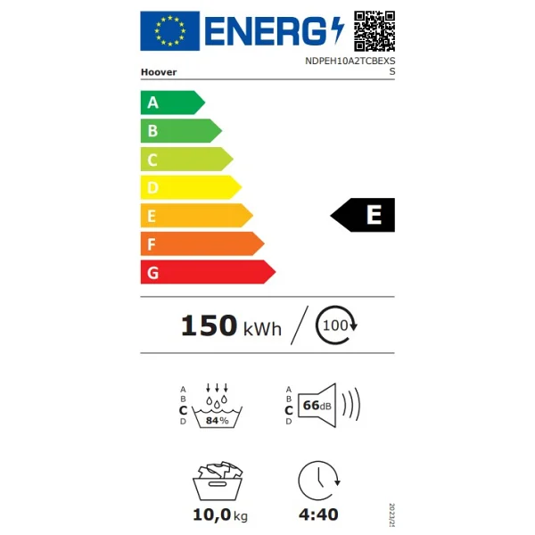 Hoover Ndpeh 10a2tcbexss 10 Kg Wi-Fi Çamaşır Kurutma Makinesi - Görsel 6