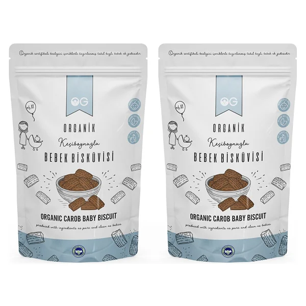 Og Natural Organik Keçiboynuzlu Bebek Bisküvisi 150 Gr 2 Adet - Görsel 3