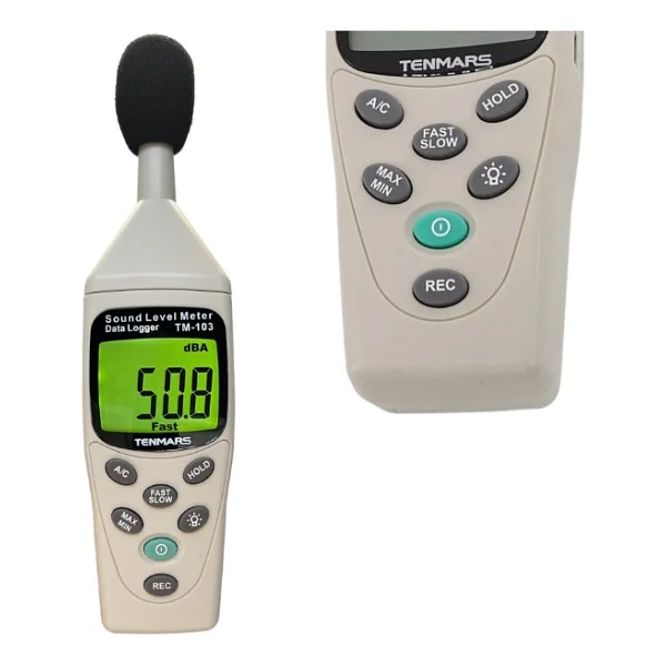 Tenmars Tm-103 Profesyonel Ses Desibel Ölçer Datalogger Özellikli - Görsel 3