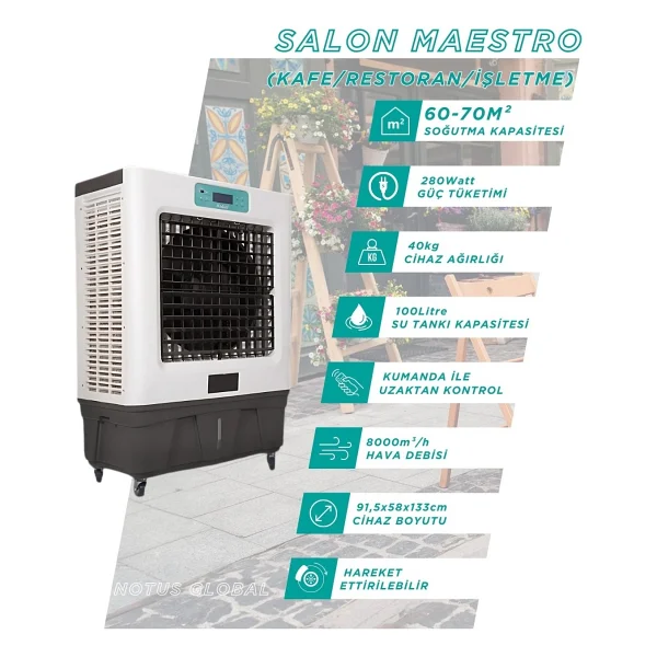 Kabel Salon Plus Maestro Hava Soğutucu - Görsel 6
