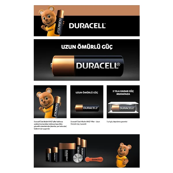 Duracell Mn27 12v Alkalin Pil - Görsel 8