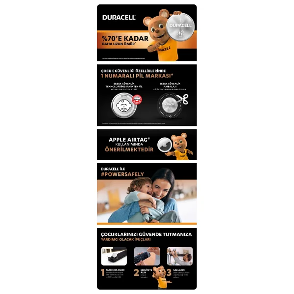 Duracell Lr44 10'lu Alkalin Düğme Pil - Görsel 9