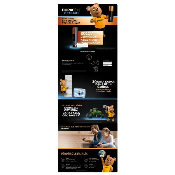 Duracell Optimum 12'li Alkalin Aa Kalem Pil - Görsel 2