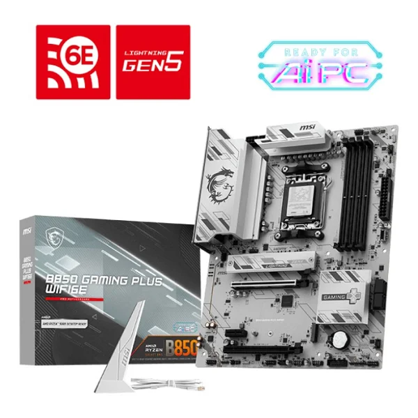 Msı B850 Gaming Plus Wıfı6e AMD Am5 DDR5 Atx Anakart - Görsel 6