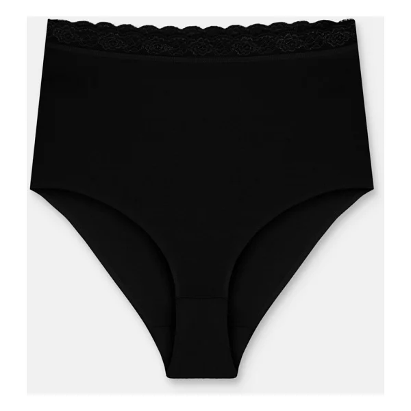 Suwen 3 Lü Paket Pamuklu Yüksek Bel Slip Külot - Renkli - Görsel 4