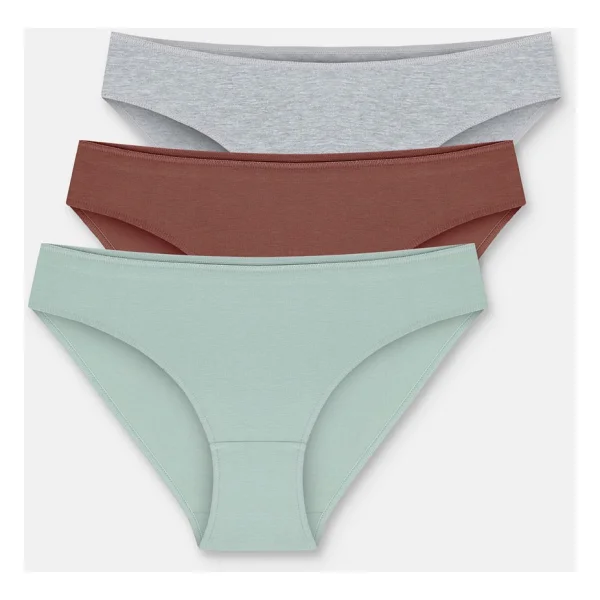 Suwen 3'lü Paket Slip Külot - Nude - Görsel 7