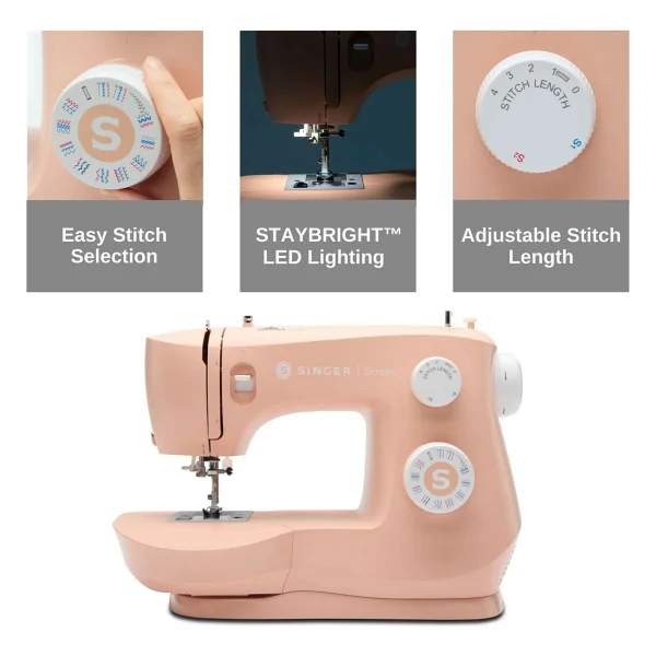 Singer 3337 Fashion Mate Açık Pembe Dikiş Makinesi - Görsel 2