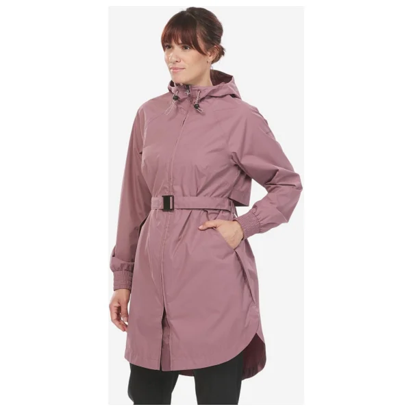 Quechua Kadın Outdoor Yağmurluk - Raincut Long - Gül Kurusu - Görsel 5