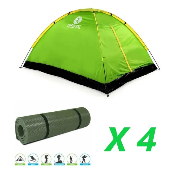 Upland Crew 3xl Kamp Seti - 4 Kişilik 4 Tane Mat - Görsel 6