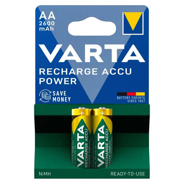 Varta 5716 2600 mAh 2'li Şarjlı Aa Kalem Pil - Görsel 5