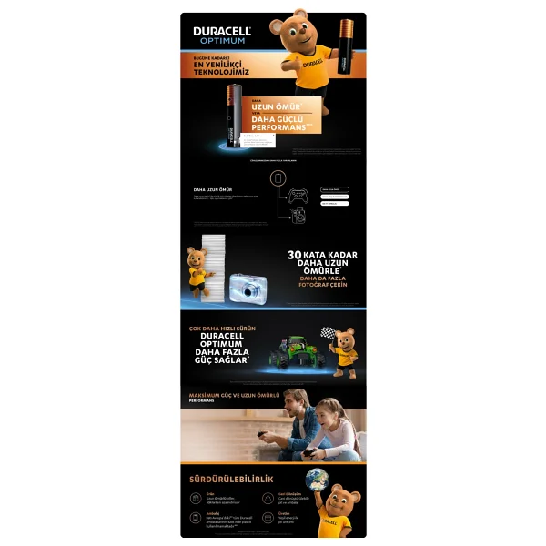 Duracell Optimum 12'li Alkalin Aaa İnce Kalem Pil - Görsel 6