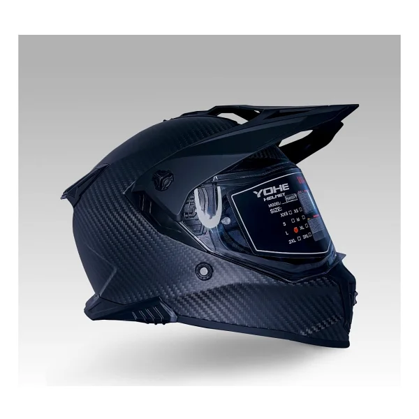 Yohe Fg601 Kask Karbon Full Face Motosiklet Mat Siyah Çift Vizör Uv Bluetooth Yuvalı Ece 22.06 Mıps - Görsel 2