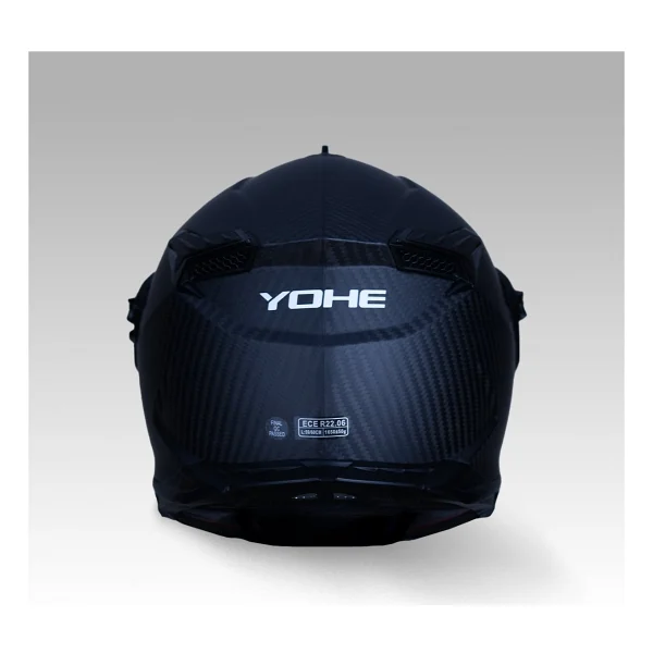 Yohe Fg601 Kask Karbon Full Face Motosiklet Mat Siyah Çift Vizör Uv Bluetooth Yuvalı Ece 22.06 Mıps - Görsel 4