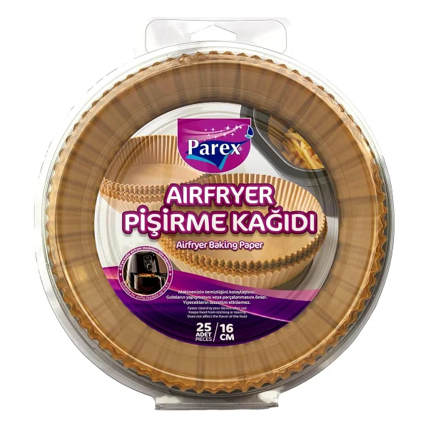 Parex Air Fryer Pişirme Kağıdı 16 Cm 25'li - Görsel 2