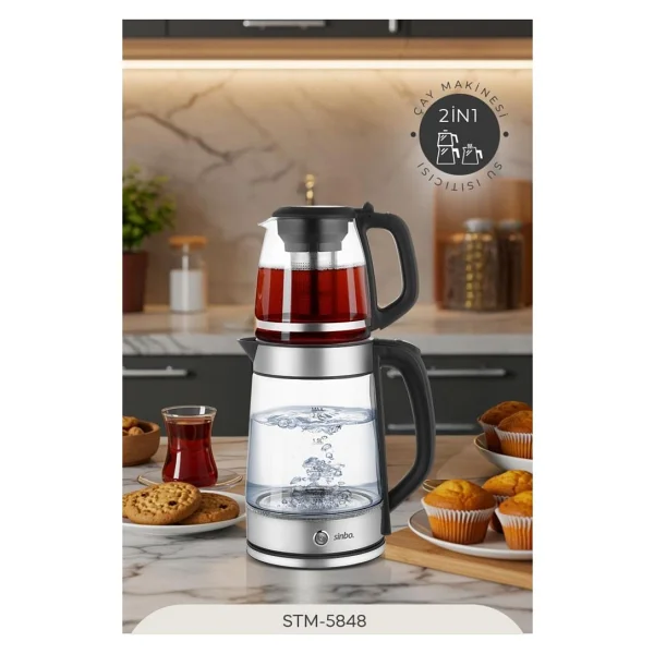 Sinbo Stm-5848 1500 W Cam Çay Makinesi - Görsel 4