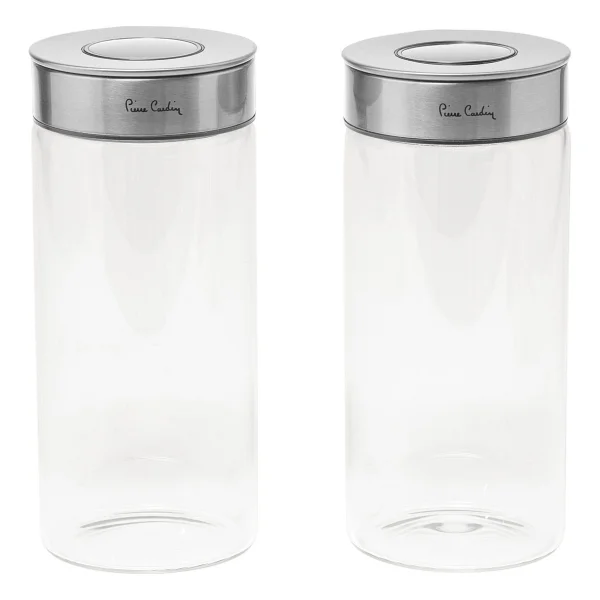 Pierre Cardin Neo Silver 23 Cm 2'li Cam Kavanoz Seti - Görsel 3