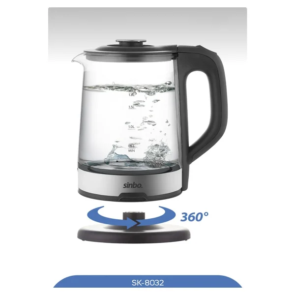 Sinbo Sk-8032 1500 W 1.8 Lt Cam Kettle - Görsel 3