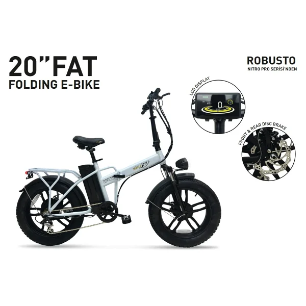 Skyjet Robusto Premium 750 W Siyah Elektrikli Bisiklet - Görsel 6