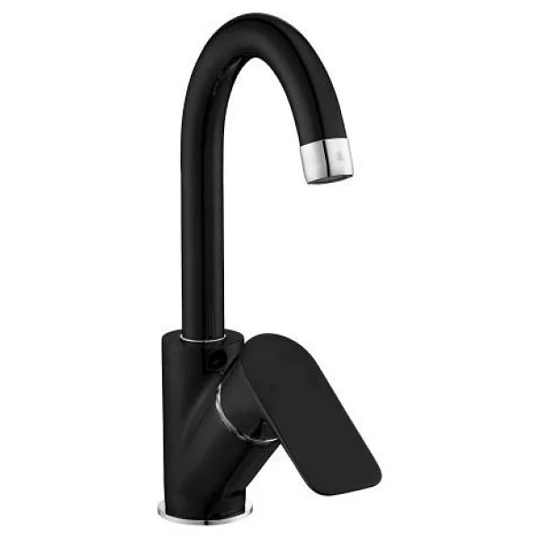 Ar Fia 103508965 Kuğu Borulu Mat Siyah Lavabo Bataryası - Görsel 2