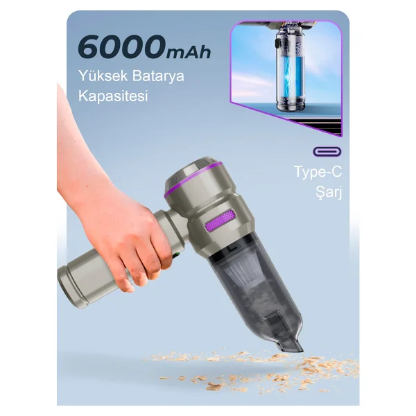 Auhma Ahv-02 Şarjlı Araç Süpürgesi - Görsel 9