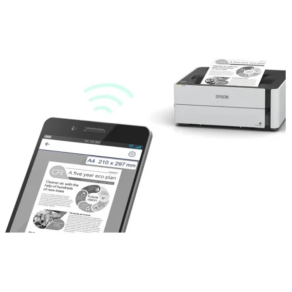 Epson EcoTank M1180 Wi-Fi Mono Tanklı Mürekkep Püskürtmeli Yazıcı - Görsel 6