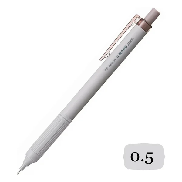 Tombow Monograph Mekanik Uçlu Kalem 0,5mblisterli Gri Kahve (Dpa 122e) - Görsel 5
