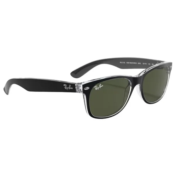 Ray-Ban Wayfarer 2132 6052 Black/Transparent-Green Güneş Gözlüğü - Görsel 10