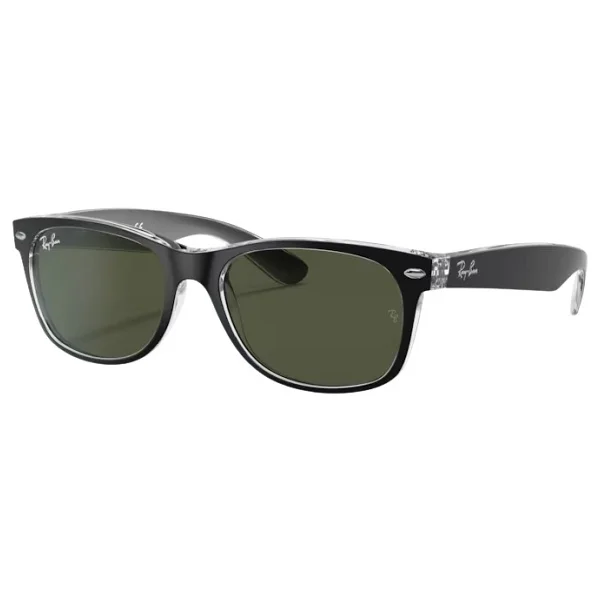 Ray-Ban Wayfarer 2132 6052 Black/Transparent-Green Güneş Gözlüğü - Görsel 8