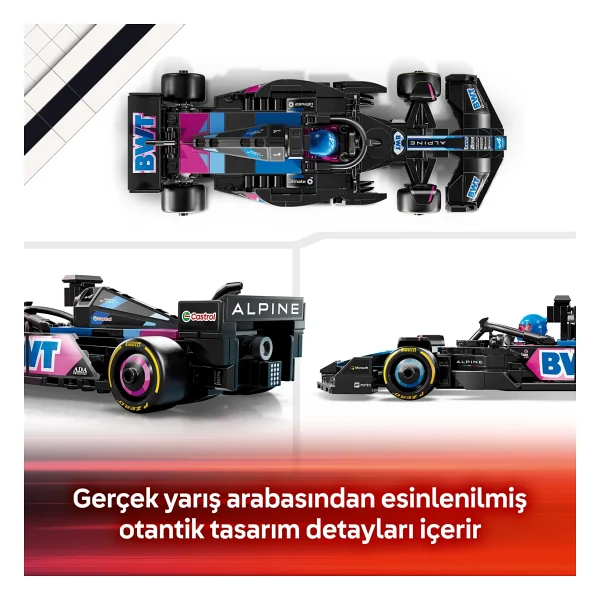 Lego 77248 Speed Champions Bwt Alpine F1 Team A524 Yarış Arabası - Görsel 8