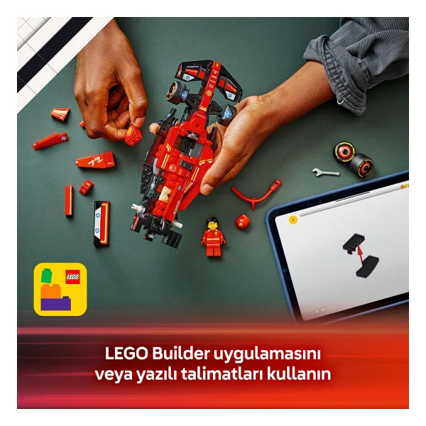 Lego 77242 Speed Champions Ferrari Sf-24 F1 Yarış Arabası - Görsel 9