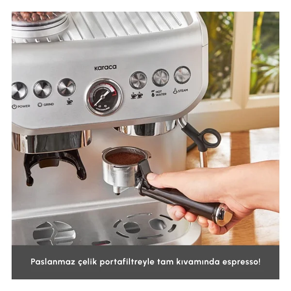 Karaca Coffee Art Barista Öğütücülü Espresso Makinesi - Görsel 4