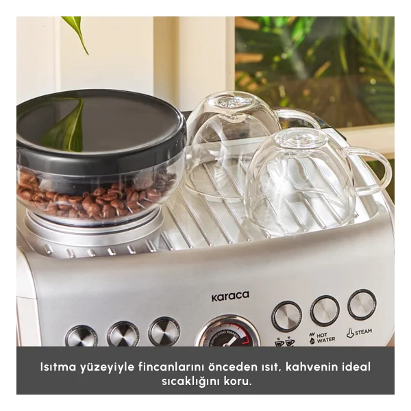 Karaca Coffee Art Barista Öğütücülü Espresso Makinesi - Görsel 5
