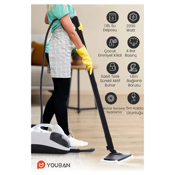 Youban Kf2707 Pro Buharlı Temizleyici - Görsel 5