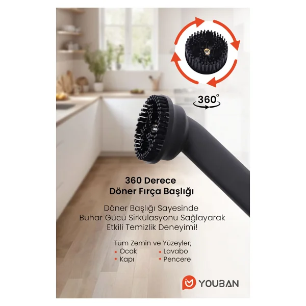 Youban Kf2707 Pro Buharlı Temizleyici - Görsel 6