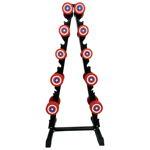 Dambıl Standı 10 Kademeli Set Dambıl Rack Stand Sehpas (Ağırlıksız) - Görsel 3