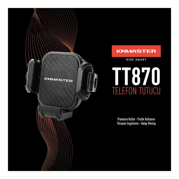 Knmaster Tt-870 Motosiklet Telefon Tutucu - Görsel 7