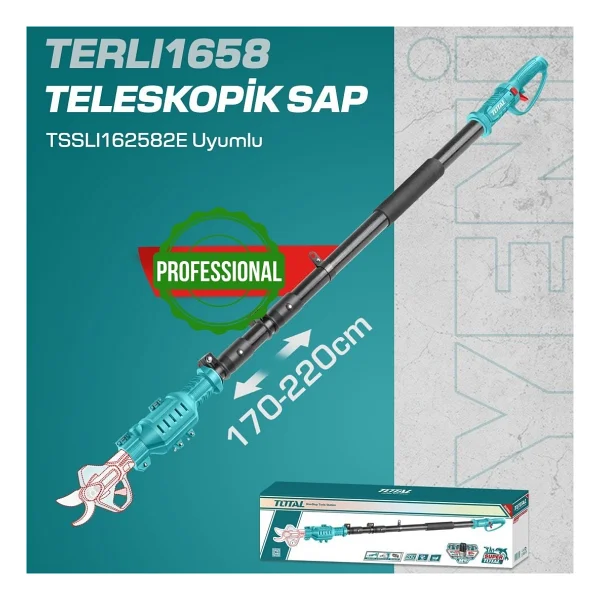 Total Tools Terlı1658 Katlanabilir Teleskopik Sap - Görsel 2