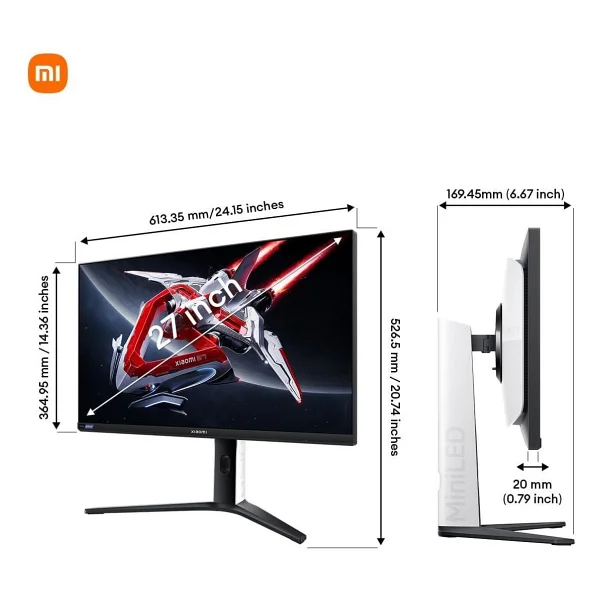 Xiaomi G Pro 27i P27qba-Rgpgl 27" 1 Ms 2k Pivot Ips 180 Hz Oyuncu Monitörü - Görsel 2