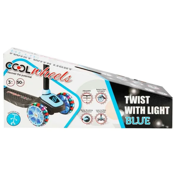Cool Wheels Twist Işıklı Mavi 3 Tekerlekli Çocuk Scooter - Görsel 2