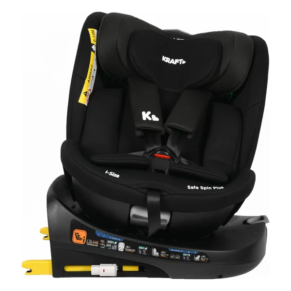 Kraft Safe Spin Plus I-Size Siyah 0-36 kg Oto Koltuğu - Görsel 3