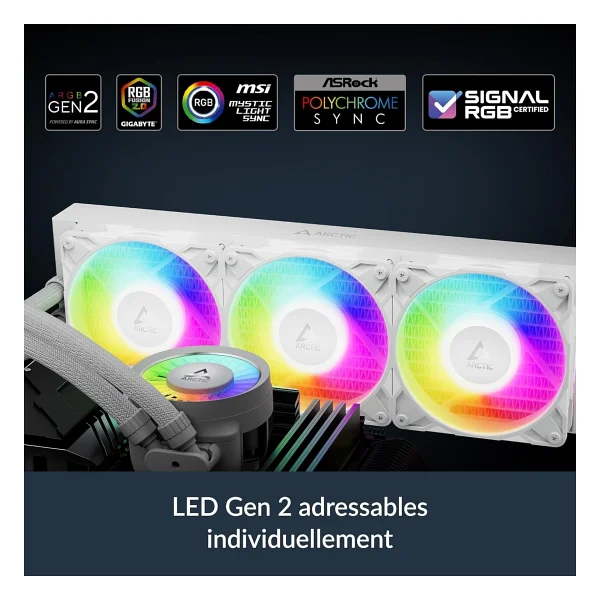 Arctic Liquid Freezer Iıı Pro 420 Argb Acfre00189a Beyaz İşlemci Sıvı Soğutucu - Görsel 8