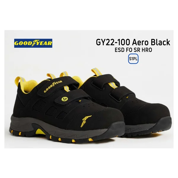 Goodyear Aero Black S1pl Esd Hro Fiberglas Burun İş Güvenliği Ayakkabısı - Görsel 6